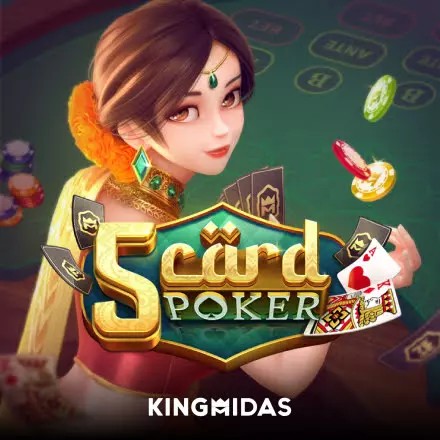 5 Card Poker slot icon by King Midas, available at Spinanga Casino