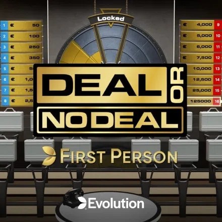 Table Games logo of First Person Deal or No Deal from Evolution at Spinanga Casino