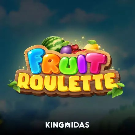 Fruit Roulette slot logo by King Midas at Spinanga Casino