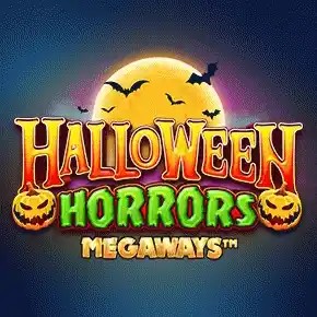 Halloween Horrors Megaways online game logo by Iron Dog Studio on spinanga-casino.org.gr