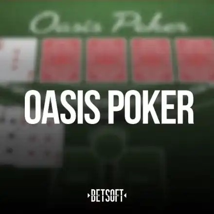 Oasis Poker logo by Betsoft Gaming Spinanga Casino